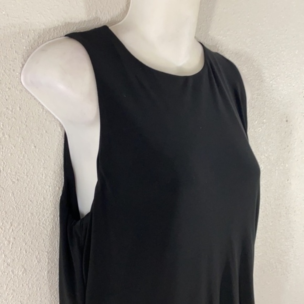 Ralph Lauren black off white/ivory color block jersey dress - Picture 7 of 11